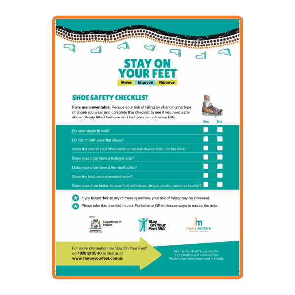 Footwear Checklist.pdf Shoe Safety Checklist | Injury Matters