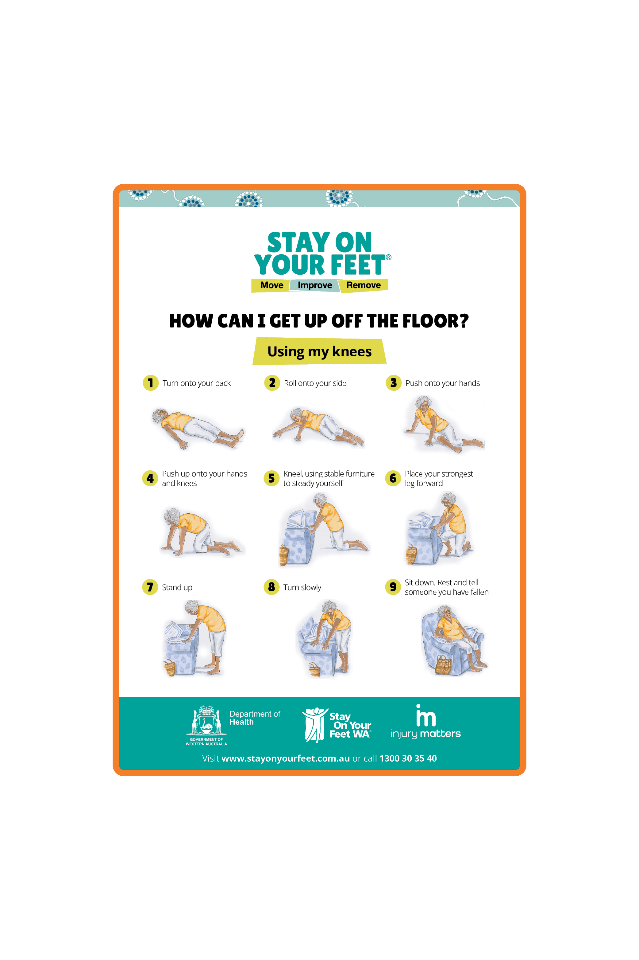 Get Up Off The Floor Arms and Knees