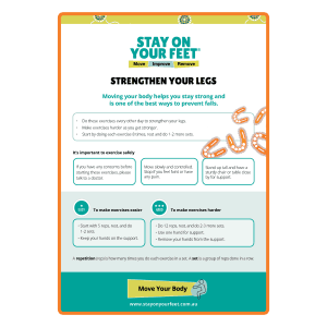 Strengthen Your Legs flyer