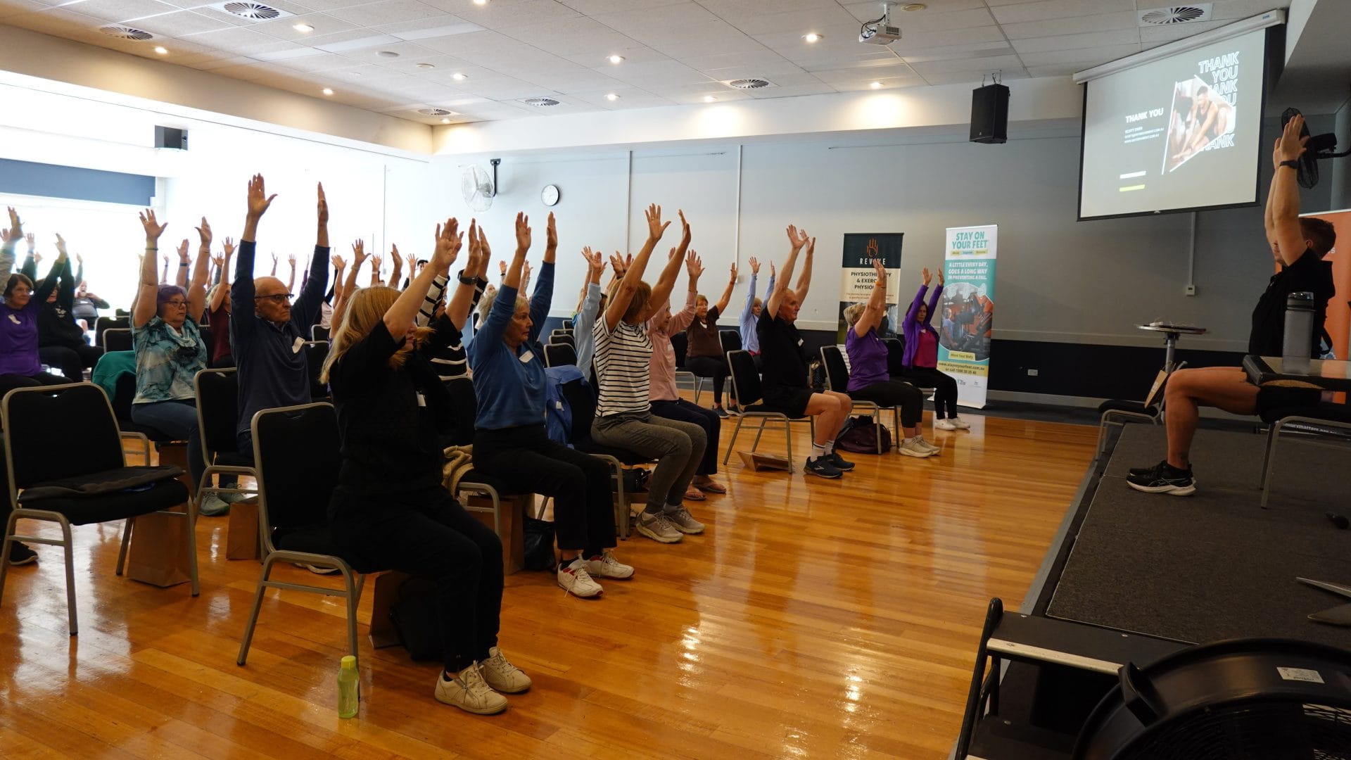 group exercise seated
